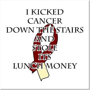 Cancer Bully (Burgundy & Cream) Posters and Art